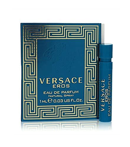 Versace Eros Eau De Parfum Travel Sample Spray Vial .03 Oz/1 Ml